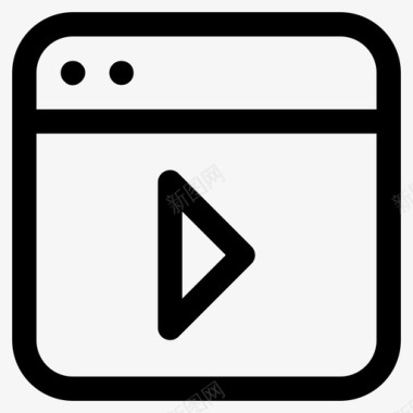 在线多媒体网络媒体在线电影图标图标