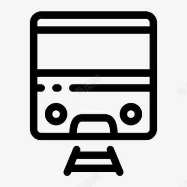 公共交通标识地铁捷运公共交通图标图标