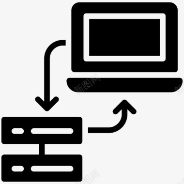 建立连接网络存储数据存储服务器连接图标图标