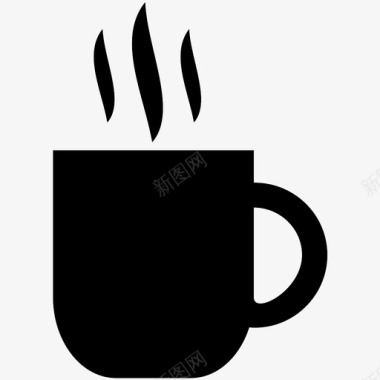 杯咖啡早餐能量图标图标