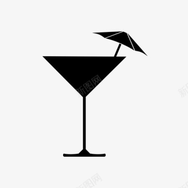 一杯鸡尾酒庆祝聚会图标图标