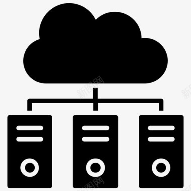 实验科学的图标云托管云计算云存储图标图标