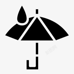 防风雨夹克雨伞防雨防风雨图标高清图片