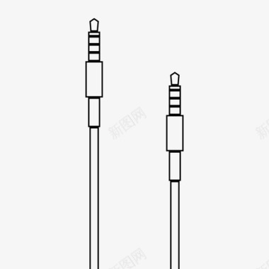 梦幻耳机耳机到耳机音频电缆图标图标