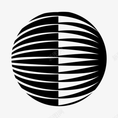 球体圆抽象徽标图标图标