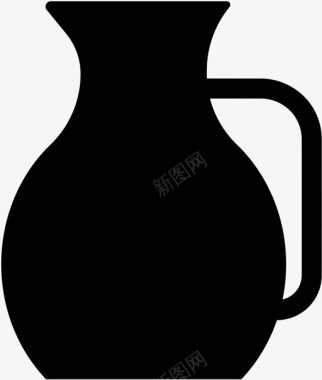 茶壶水壶玻璃杯图标图标