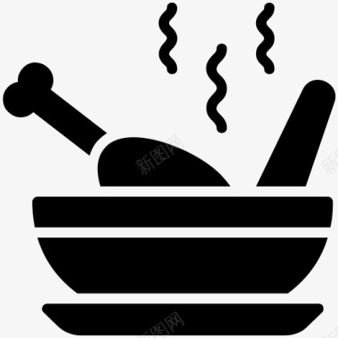肉汤鸡汤健康饮食肉汤图标图标