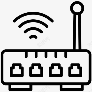 无线路由器促销互联网调制解调器互联网路由器wifi热点图标图标