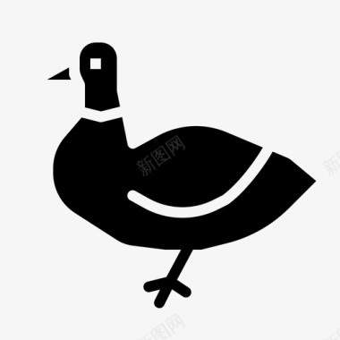 鸭动物鸟图标图标