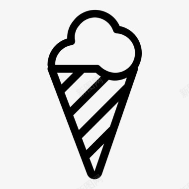 冰淇淋筒冷饮食品图标图标