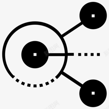 云连接通信网络图标图标