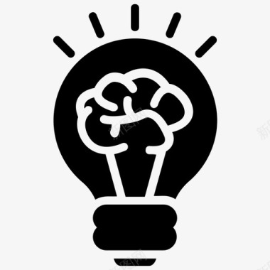 创新思维创造性大脑创造性思维图标图标