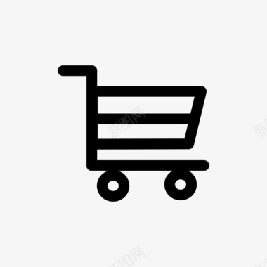 购物电子商务购物篮购物车图标图标