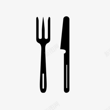 餐厅刀叉餐具食物图标图标