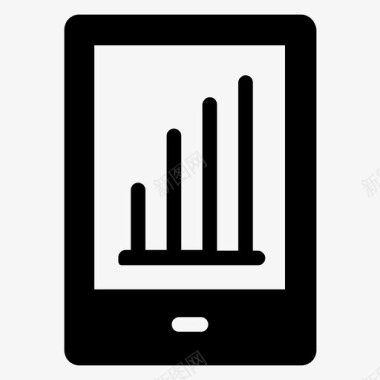 分析矢量图移动图表分析信息图表图标图标