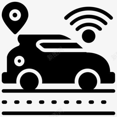 自主安全运输自主汽车无人驾驶汽车未来汽车图标图标