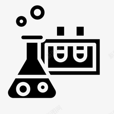 科学化学测试图标图标