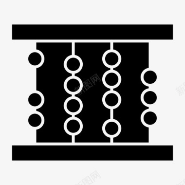 算盘矢量图算盘数数学校图标图标