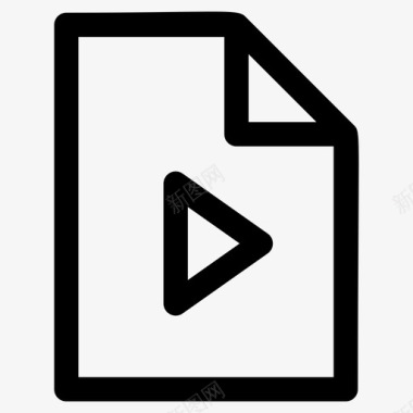 编码视频文件格式数字视频文件媒体文件图标图标