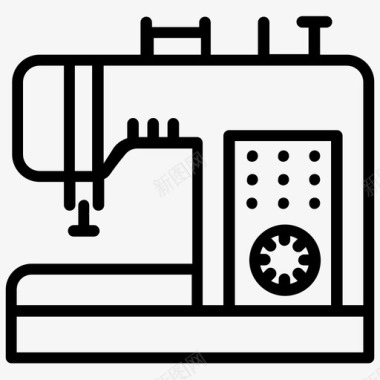 缝纫机裁缝机裁缝图标图标