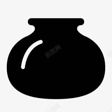 陶罐陶瓷花盆图标图标