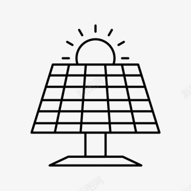 自动化生产线太阳能板能源太阳能图标图标