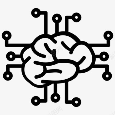 人脑智能人工智能人脑图标图标