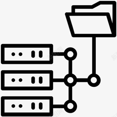 网络存储备份存储数据平台图标图标
