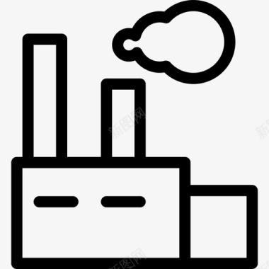 工厂质量工厂工业图标图标