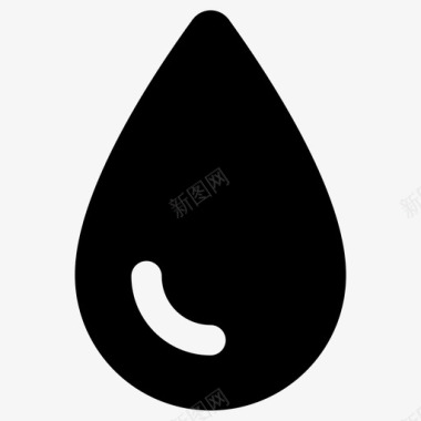 水滴血滴油滴图标图标