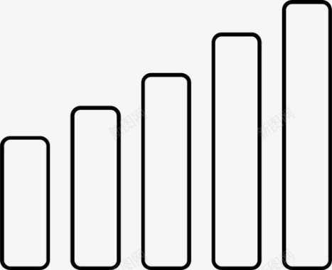 网络信号图片信号条形图图表图标图标