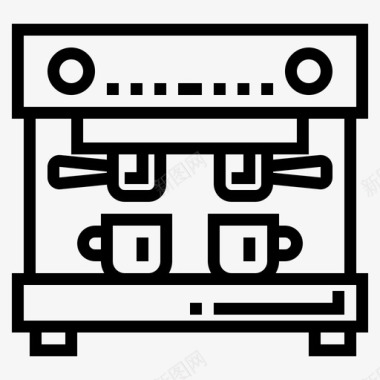 咖啡机展板咖啡机热咖啡机咖啡店概述图标图标