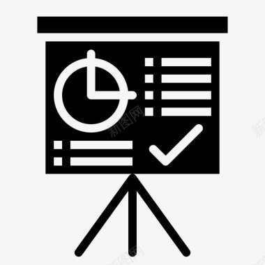 黑板演示白板图标图标