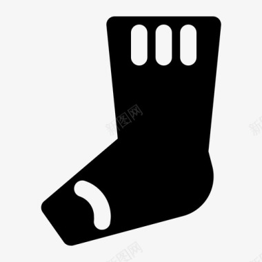 秋冬袜子袜子服装时尚图标图标