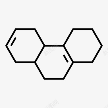 分子化学链化合物图标图标