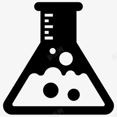 在线招投标锥形瓶化学烧瓶实验室实验图标图标