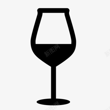 红酒组成的法国黑比诺玻璃饮料法国图标图标