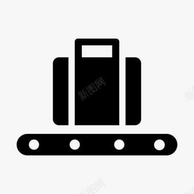 行李传送带机场行李图标图标