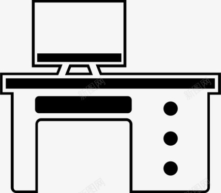 办公室样机计算机商务办公室图标图标