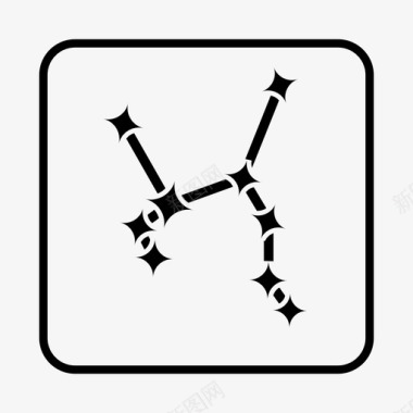 透明物体人马座星座太空物体图标图标