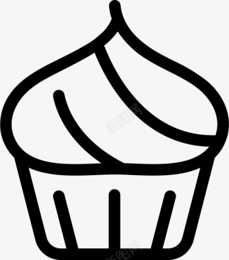 杯形蛋糕甜点食物图标图标