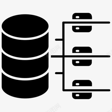 矢量系统sqlserver数据库宿主数据库服务器图标图标