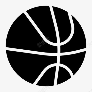 篮球装备运动图标图标