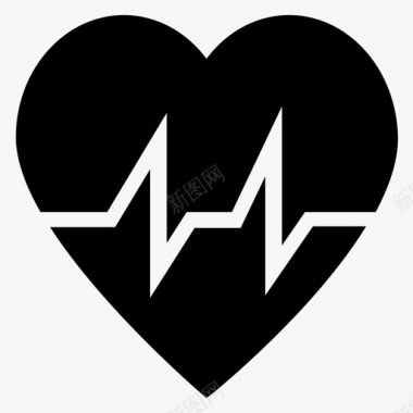 生命的心跳心跳健康生命图标图标