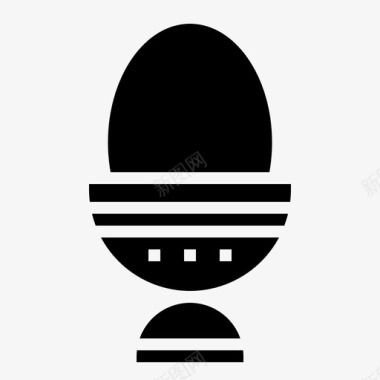 鸡蛋煮熟食物图标图标