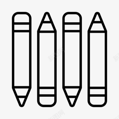 铅笔学术创意图标图标