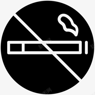 禁止吸烟吸烟戒烟图标图标