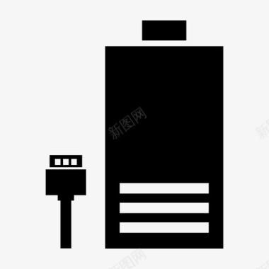 电池电池充电多媒体符号图标图标