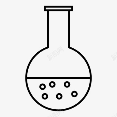实验用具佛罗伦萨烧瓶化学实验室图标图标