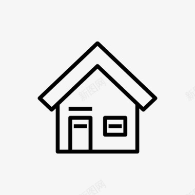 家庭建筑电子商务图标图标